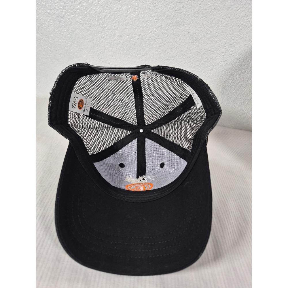 Tito's Handmade Vodka Trucker Hat Black Mesh Snapback Austin Texas Logo Cap - Picture 7 of 9